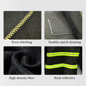 Combinaison de pompier d'urgence ignifuge de grande taille adulte 1832 °F bandes réfléchissantes résistantes au feu pour couvertures anti-feu - Product Image 2