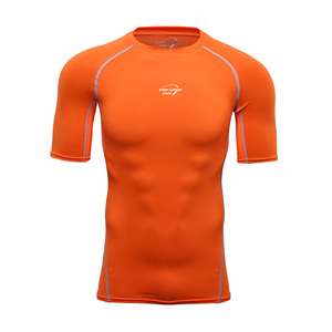 Bán Buôn OEM Thiế<span class=keywords><strong>t</strong></span> Kế <span class=keywords><strong>T</strong></span>ùy Chỉnh Thể Thao Chạy <span class=keywords><strong>T</strong></span>-Shirts Polyester Nhanh Khô Nén Người Đàn Ông Của <span class=keywords><strong>T</strong></span> Áo Sơ Mi - Product Image 3