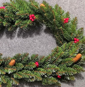 <span class=keywords><strong>Guirlande</strong></span> de Noël artificielle avec pommes de pin et baies rouges, <span class=keywords><strong>guirlande</strong></span> flexible en <span class=keywords><strong>sapin</strong></span> vert pour cheminée, escalier, porte, décoration de fêtes - Product Image 5