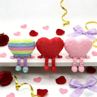Vashine 3D-geprint Valentijnsdag cadeau decoratie actiefiguur liefdevolle hartpop Valentijn 3D-geprint flexibel kristallen speelgoed