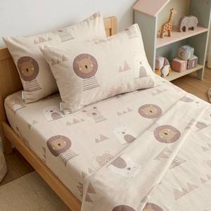 Drap-housse en Lyocell 40S doux pour la peau, motif animaux de dessin animé, frais et respirant, pour enfants - Product Image 5