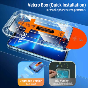 Protector de Pantalla de Vidrio Templado 9H Antipolvo Magic Box, Película Protectora de Pantalla HD con Impresión <span class=keywords><strong>Slik</strong></span> para iPhone 17/16/15/14/13/12 <span class=keywords><strong>Pro</strong></span> Max - Product Image 6