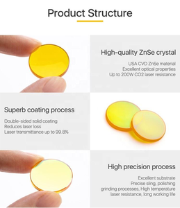 Lente de Enfoque para Láser de CO2 ZnSe, Proceso CVD, Diámetro de 19/20/25.4 mm, Distancia <span class=keywords><strong>Focal</strong></span> de 38.1-101.6 mm - Product Image 3