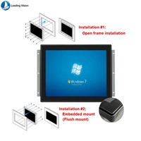 New 15 Inch Capacitive Touch Screen Monitor 4:3 Aspect Ratio 1024x768 Resolution DVI USB Interfaces Business Series Waterproof