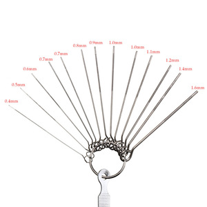 Juego de limas redondas de metal para ranuras de guitarra, kit de herramientas de 10 piezas de aleación de níquel y plata para reparación de guitarra - Product Image 3