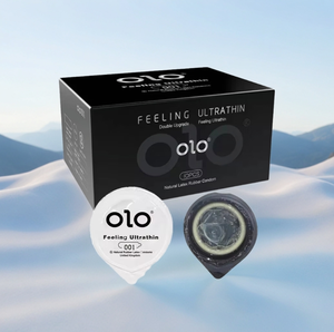 Préservatifs OLO à l'acide hyaluronique - Édition Déesse (10 ultra-fins 001 ajustement nude) Produits contraceptifs pour adultes en gros - Product Image 1