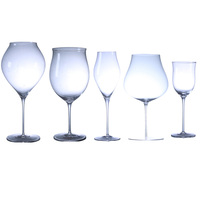 Bonne qualité mince Transparent fait à la main belle fête de mariage personnalisé cristal luxe gobelet verres à vin rouge