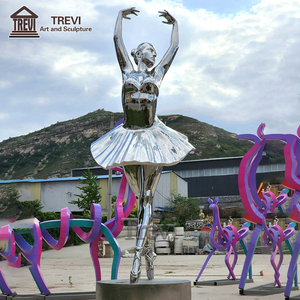 Estatua <span class=keywords><strong>de</strong></span> Bailarina TREVI Grande, Personalizada, <span class=keywords><strong>de</strong></span> Acero Inoxidable, Escultura Moderna y Abstracta <span class=keywords><strong>de</strong></span> Bailarina <span class=keywords><strong>para</strong></span> Decoración <span class=keywords><strong>de</strong></span> Plazas Urbanas - Product Image 3