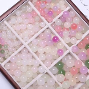 Bright Red UV Color Changing Resin <b>Beads</b> 8mm Scattered Pearlescent Treatment For Jewelry Bracelets <b>Phone</b> <b>Chains</b> Wholesale - Product Image 1