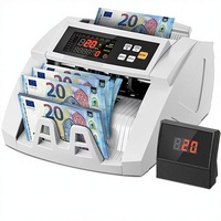Machine à compter les billets Huaen H-A16 avec détection de contrefaçon UV/MG/IR/DD, 1100 billets/minute, affichage LCD, mode de comptage par lots