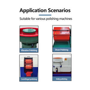 연삭 연마 연마 용 다크 브라운 커런덤 연마 매체 비금속 광물 제품 디버링 래핑 표면 마감 절단 - Product Image 3