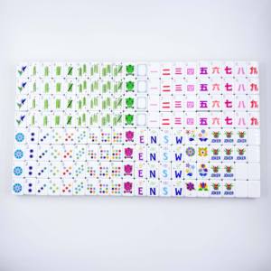 Juego de Mahjong Americano de Melamina Acrílica Rosa Roja de 4 Capas, Plegable y Portátil, Hecho a Medida, 160 Cartas, Lujoso y Elegante <span class=keywords><strong>para</strong></span> el Hogar o <span class=keywords><strong>Casino</strong></span> - Product Image 5