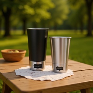 Vasos de Cerveza Pintados Resistentes a las Caídas de 500 ml con Logotipo Personalizado, Vaso de Cerveza de Acero Inoxidable de Pared Simple con <span class=keywords><strong>Base</strong></span> Abrebotellas - Product Image 2