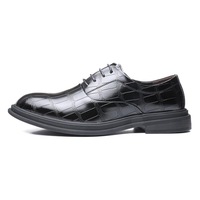 Chaussures Oxford décontractées pour hommes en cuir PU à lacets, motif écossais, pour mariage, soirée, affaires et bureau