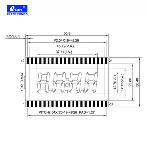 Tùy chỉnh va TN LCD hiển thị Module cao cấp <span class=keywords><strong>7</strong></span> đoạn hiển thị - Product Image 4