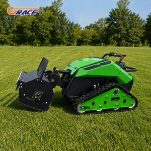 Broyeur forestier diesel télécommandé industriel tout-terrain pour tracteur, tondeuse à fléaux pour la coupe de l'herbe sur les pentes montagneuses - Product Image 2