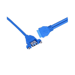 Usb 3.0 Extension Cable <b>20</b> Pin To Dual With Tabs External Hard Drive Cable - Product Image 1