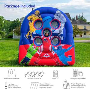 Cible de football gonflable en PVC JOSEN de 8 pieds, balles de lancer portables, cible de lancer pour l'entraînement sportif, les carnavals, les activités familiales - Product Image 6