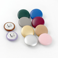 Meetee BD227 25mm DIY Vêtement Couture Accessoires Chemise Manteau Coloré Rond Boutons Décoratifs Boutons Couverts De Cuir