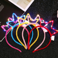 Couronne de fleurs LED multicolores premium, serre-tête lumineux, guirlande florale, coiffe lumineuse pour concert, soirée, festival