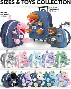 Mochila para niños y niñas, con Animal de peluche - Product Image 3