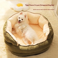Fabricant de lits pour animaux de compagnie doux et confortables sur mesure avec production multi-tailles, nid pour chats et chiens à haute résilience pour les grossistes mondiaux