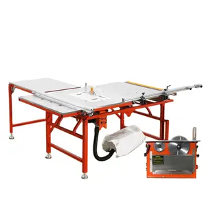 Dust-free composite saw woodworking all-in-one machine saw table precision rail sliding table saw folding table