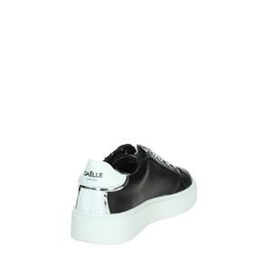 Scarpe da uomo con Top alto GS0006L da passeggio di tendenza bianche/nere con motivo solido e fodera in rete per la primavera - Product Image 3