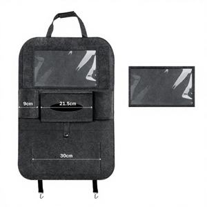 New Product Storage Polyester Felt Dark <b>Grey</b> Multi Pockets Sports Design <b>Handbag</b> Trunk Organizer for Car - Product Image 1