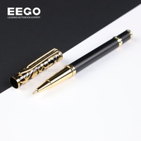 Stylos Gel Dorés Personnalisés en Métal de Luxe pour Bureau, avec Logo Personnalisé, Pointe 0.5, Coffret Cadeau de Marques, Vente en Gros