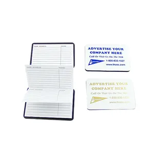 印有商标磁性电话簿的外盖便携式磁性电话簿，用于礼品促销