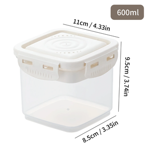 Boîte de conservation alimentaire portable avec couvercle et cuillère, boîte à lait en poudre étanche, récipient de conservation alimentaire en plastique de 600 ml - Product Image 6