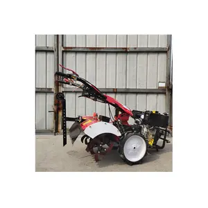 Mini 5.5hp 6hp farm ridger hand paddy wheels tiller cultivator machine