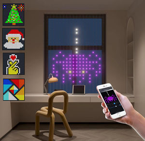 Guirnalda de Luces LED Inteligente para Cortinas, con Control por Aplicación Bluetooth, Luces RGB Sinfónicas, Programación Inteligente, Decoración - Product Image 3