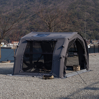 Tente gonflable Coody 10.0 Pro Air - Gris, nouveau style, en coton, monocouche, pour le camping, portable, pour 2 à 4 personnes, en toile gonflable