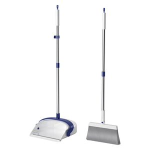 <b>Broom</b> And Dustpan Set Steel <b>Handle</b> Plastic Dustpan Easy Cleaning Household Cleaning Tool - Product Image 1