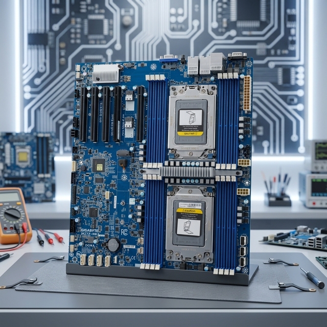 Gigabyte AMD MZ72-HB2 E-ATX Dual Socket EPYC 7003 Motherboard