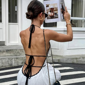 Abito Lungo da Donna Elegante e Lussuoso, Morbido e Naturale, Fatto a Mano, Design OEM, Jacquard Floreale Drappeggiato, Bianco Puro, per Feste - Product Image 3