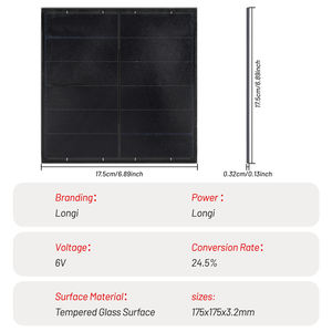 Longi من زجاج الطاقة الشمسية الصغير ، والشاحن الشمسي المحمول بجهد 6 فولت - Product Image 5
