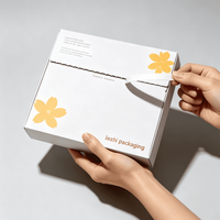 Boîtes d'expédition en carton ondulé de luxe en gros, logo personnalisé, emballage pliable réutilisable en papier carton