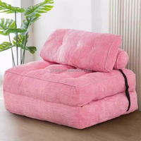 Modernes Design Stoffoberfläche Hochdichte Schaumstoffpolsterung Freizeit Klappbarer Komprimierter Einzelsessel BTCS010 für Zuhause oder Hotel