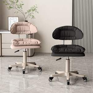 Home Height <b>Adjustable</b> Bar <b>Stool</b> With Casters Modern Design For Beauty Salon Nail Chair Contemporary Style Metal Frame Plastic - Product Image 4