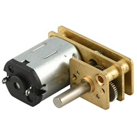 Micro-moteur DC 12 volts 110 tr/min, moteur à engrenages DC avec arbre long à filetage et encodeur
