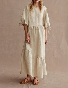 Abito grande da <span class=keywords><strong>donna</strong></span> in cotone canapa gonna larga per le vacanze abito a-line <span class=keywords><strong>vendita</strong></span> calda 100% canapa <span class=keywords><strong>abbigliamento</strong></span> <span class=keywords><strong>donna</strong></span> abito da ragazza all'<span class=keywords><strong>ingrosso</strong></span> - Product Image 1