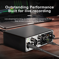 Carte d'interface audio professionnelle 2 canaux 24 bits 192 kHz, construction métallique, communication sans fil/filaire pour studio
