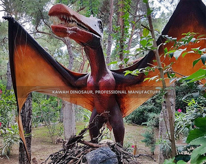 Modelo de Dinosaurio Volador Mecánico Realista, Estatuas de Dinosaurios Animatrónicos, <span class=keywords><strong>Pterosauria</strong></span> para Parque Forestal - Product Image 4
