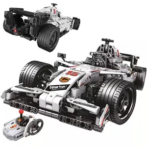 MOC रेसिंग कार ईंटों खिलौने 2.4G कलाओं मोटर बॉक्स इमारत ब्लॉकों रेसिंग कार