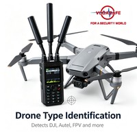 Détecteur de spectre RF professionnel Vodasafe, système d'identification de plus de 100 modèles de drones, détecteur de drones portable