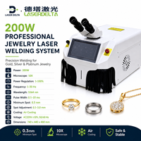 Machine de soudage au laser de bureau refroidie par air LaserDelta 200W avec écran CCD pour atelier de bijouterie et usine de bijoux