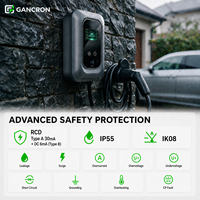Borne de recharge murale triphasée 11 kW Type 2 avec équilibrage dynamique de la charge (DLB), gestion du courant sans fil à 3 capteurs, gestion de la charge 16A pour usage résidentiel